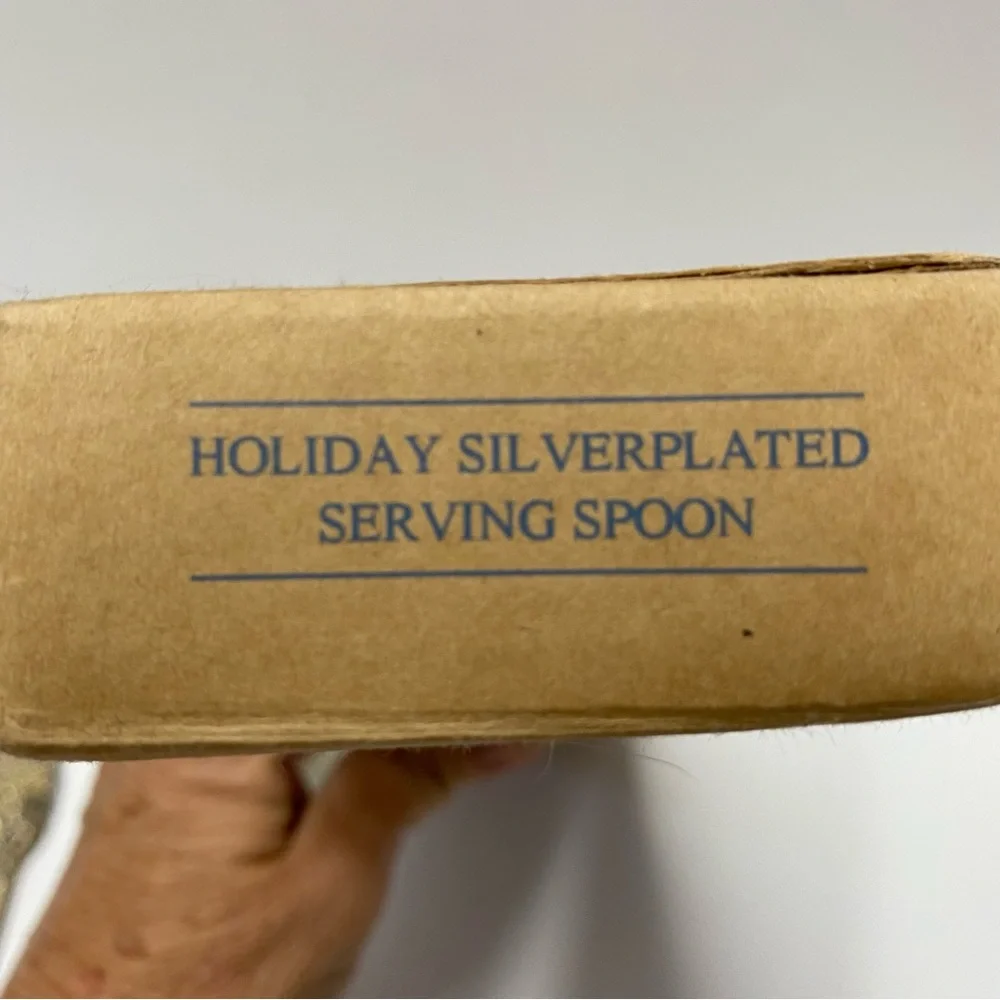 Vintage Avon Silverplated Cake Server & Serving Spoon Holiday Christmas Party